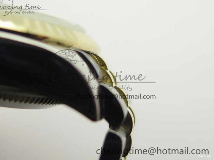 MiroTime 0311 Supportive DateJust 28mm Wrapped SS YG Best Edition Gold Dial Crystal Markers on Wrapped SS YG Bracelet ETA 3344